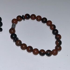 Spiritual Mahogany Obsidian Beaded bracelet